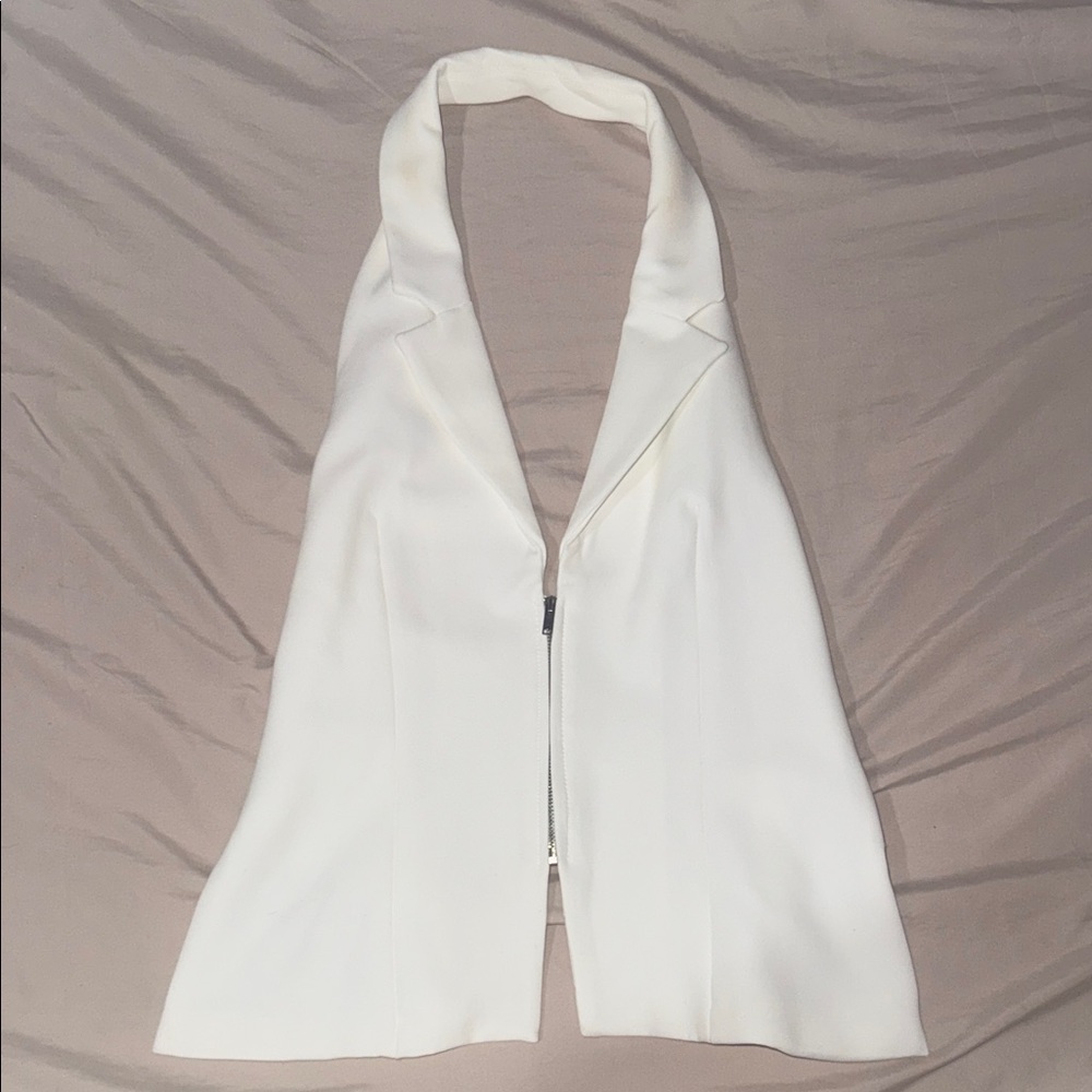 Zara White Halter Top